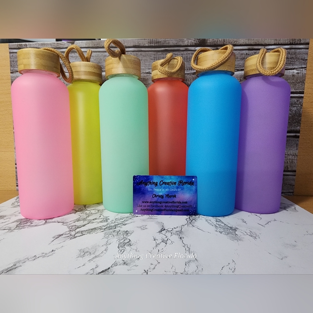 20 oz Glass Water Bottle